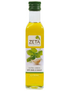 ZETA Extra Virgin Olive Oil with Basil & Gralic