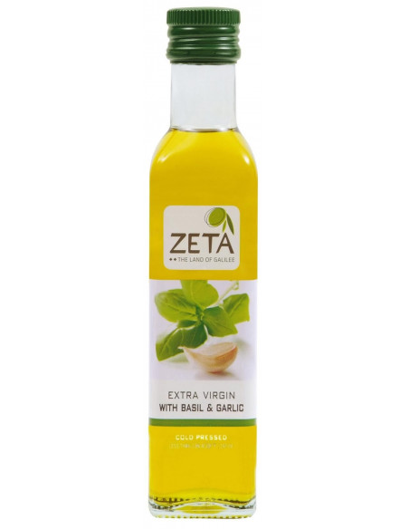 ZETA Extra Virgin Olive Oil with Basil & Gralic