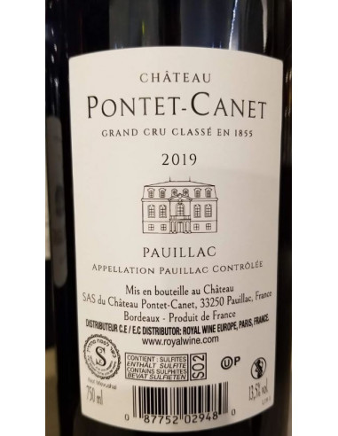 Chateau Pontet-Canet GCC Pauillac 2019