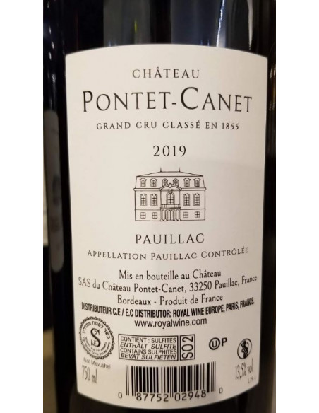 Chateau Pontet-Canet GCC Pauillac 2019